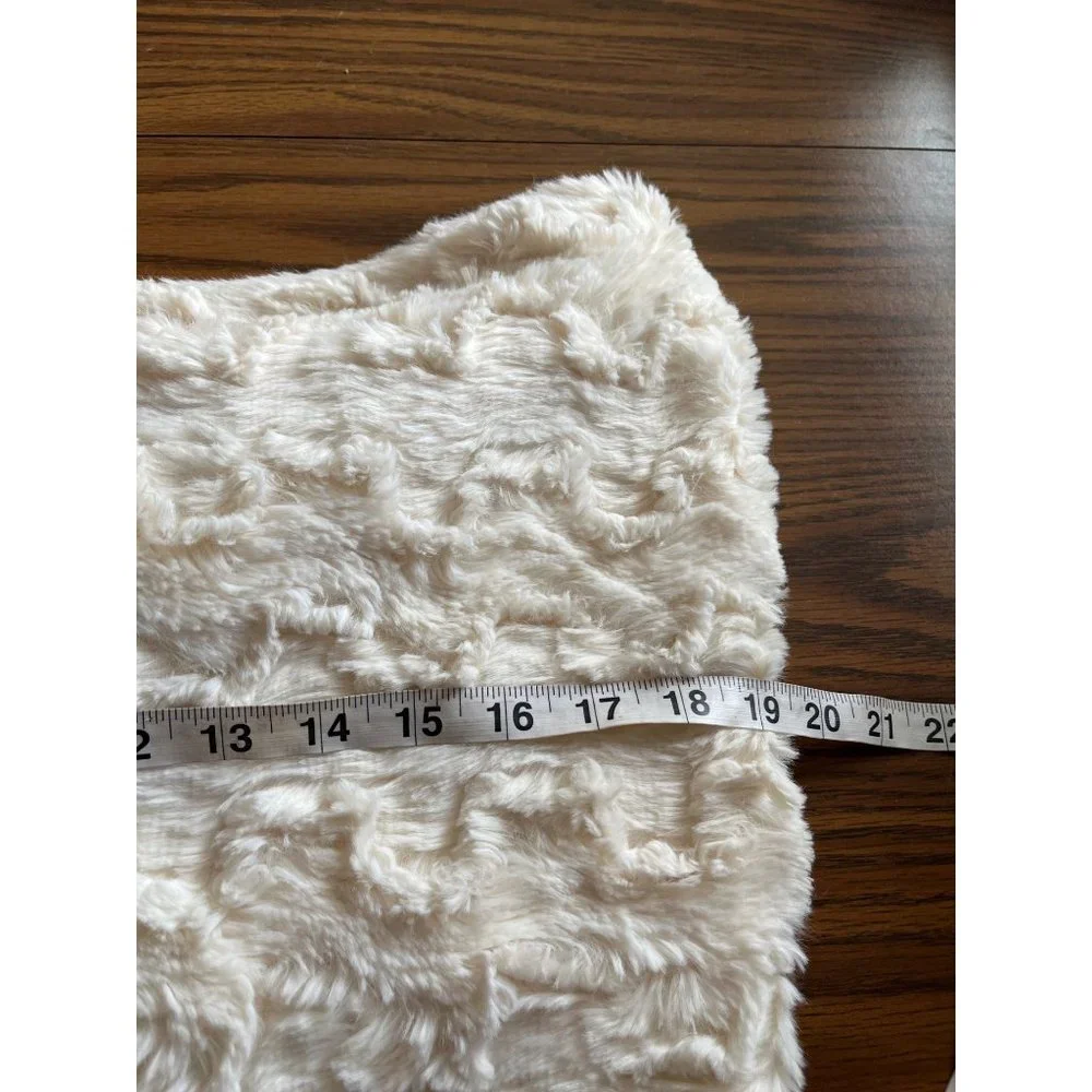 Peace & Pearls woman’s cream infinity scarf